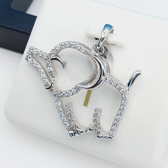 "925 Sterling Silver Cubic Zirconia Pendant, UU1P6A6057 - Picture 2 of 9